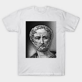 Cayo Plinio Segundo Black And White Portrait | Cayo Plinio Segundo Artwork 4 T-Shirt